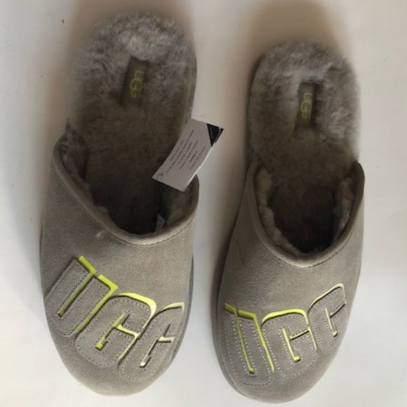 UGG Scuff 3D Shadow sheepskin men\'s slipper. Shearling. Size: 10 main image 12